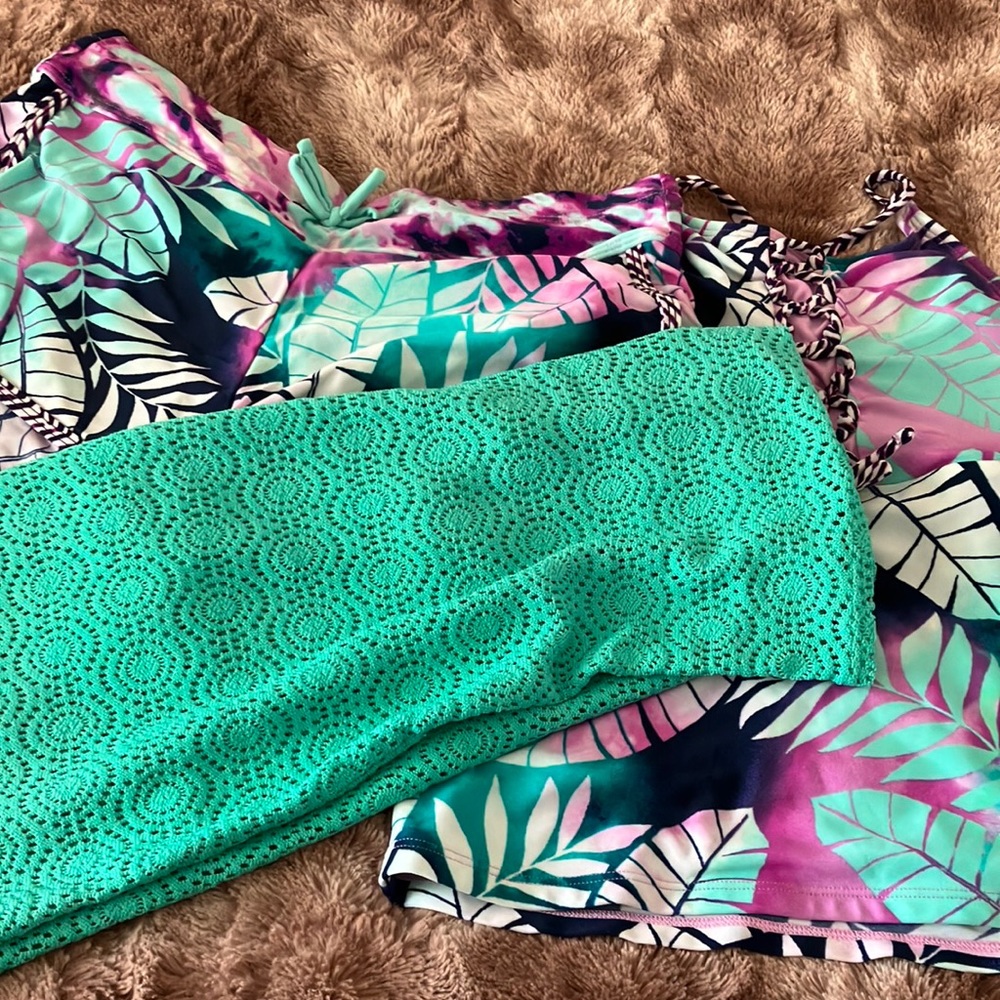 Swim suit + cover up